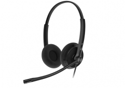 Yealink YHD342L, Wideband QD Dual Headset, Wired, Black, 