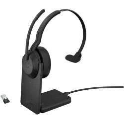 Jabra 25599-889-989, WIRELESS EVOLVE2 55 UC MONO BLUETOOTH ANC HEADSET W/CHARGING STAND, LINK380A, USB-A, 