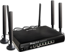 Draytek DV2927LAX5G, Vigor2927Lax 5G Router, Wi-Fi 6, Wireless AX3000, 1x Gigabit WAN Port, 1x Gigabit WAN/LAN Port, 2x Nano SIM Card Slot, 5x Gigabit Ports, 1x USB 2.0 Port