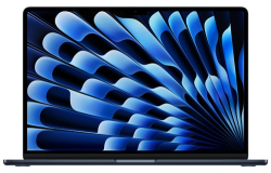 Apple MW1L3X/A, MacBook Air, Liquid Retina Display, M4 chip, 16GB RAM, 256GB NVMe SSD, Wireless AX+Bluetooth, MacOS, Midnight