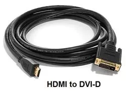 Generic HDMI M to DVI-D M Cable 1.8m Generic HDMI M to DVI-D M Cable 1.8m