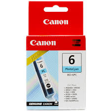 Canon BCI6PC, Photo Cyan Ink Cartridge;Ip3000/6000/8500,i9XX/9XXX,S8XX/9XX