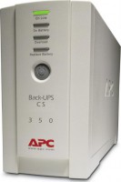 APC BACK-UPS CS 350VA USB. 350VA/210 watts capacity [BK350EI] , USB compatible, hot swap batteries, RJ-11 Modem/Fax/DSL protection, auto diagnostic testing, unattended shutdown