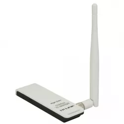 TP-Link TL-WN722N, 150Mbps High Gain Wireless USB Adapter, 1T1R, 2.4GHz, 802.11ngb, 1 Detachable Antenna, 3 Years, Ver 2 TP-Link TL-WN722N, 150Mbps High Gain Wireless USB Adapter, 1T1R, 2.4GHz, 802.11ngb, 1 Detachable Antenna, 3 Years, Ver 2