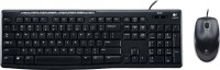 Logitech 920-002693, MK200 Keyboard and Mouse Combo, 1000dpi, USB, Wired, Black