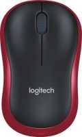 Logitech 910-002503, M185 Mouse, USB, Wireless, Red, 