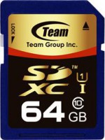 Team TG064G0SD3FX,64GB SDXC UHS-1 64GB SD Card, Read Speed: 40MB/s, Write Speed : 15MB/s, 7 Years