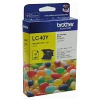 Brother LC-40Y, Yellow Ink Cartridge - 300 pages
