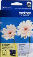 Brother LC-39Y, Yellow Ink Cartridge - 260 pages