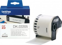 Brother DK-22205 ,White Continuous Paper Roll 62mm x 30.48m