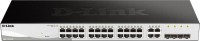 D-Link DGS-1210-28, 24-Port 10/100/1000Mbps with 4-Port SFP WebSmart Switch L2, Web Management, Port Aggregation, VLAN, 19" Rackmount, Internal PSU, 28-Port Switch when populated with SFP Modules