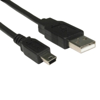 8Ware UC2-MINI2OEM, USB 2.0 Cable 1m A Male to Mini B Black