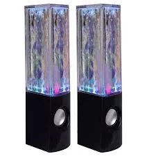 Dancing Water Multicolored LED Hi-Fi Stereo Speakers with 3.5mm Auxiliary Cable, WHI-PS096 Dancing Water Multicolored LED Hi-Fi Stereo Speakers with 3.5mm Auxiliary Cable, WHI-PS096
