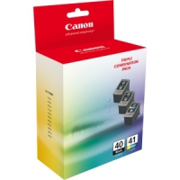 Canon PG40CL41CP ,PG40 Black and CL41 Colour Cartridge Pack