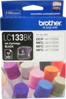 Brother LC-133BK, Black Ink Cartridge To Suit DCP-J4110DW, MFC-J4410DW ,J4510DW, J4710DW - UP TO 600 PAGES [LC-133BK]