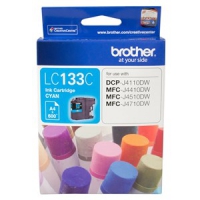 Brother Cyan Ink Cartridge To Suit Dcp-J4110Dw/Mfc-J4410Dw/J4510Dw/J4710Dw - Up To 600 Pages Lc-133C