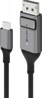 Alogic ULCDP01-SGR, Ultra, USB-C (Male) to DisplayPort (Male), 1m, Grey, 1 Year Warranty