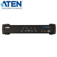 Aten CS-1764A, 4 Port USB DVI KVMP Switch with Audio and USB 2.0 Hub - Cables Included, 1 Year