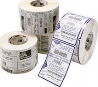 Zebra 10003051, 4"x2" DT LABEL. 2,760 Lables / Roll  Bright White Uncoated With Permanent Acrylic Adhesive