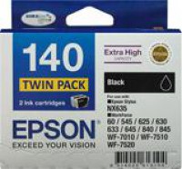 Epson C13T140194, Extra High Capacity Black ink cartridge Twin Pack
