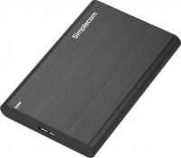 Simplecom SE211-BLACK, Aluminium Slim 2.5'' SATA to USB 3.0 HDD Enclosure, Black, 1 Year Warranty