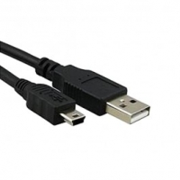 8ware UC-2005AB, USB 2.0 Certified Cable A-B 5m Transparent Metal Sheath UL Approved