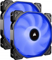 Corsair CO-9050090-WW, Air Series AF140, Size: 140mm, Noise: 26 dBA, LED: Blue, Twin Pack
