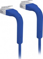 Ubiquiti UC-PATCH-RJ45-BL, Cat6, Both End Bendable to 90 Degree, RJ45 Ethernet Cable, Length: 0.1m, Blue