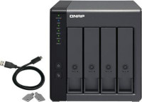 QNAP TR-004, 4 BAY USB-C DAS(NO DISK) Hardware RAID Expansion For Windows, MAC, Linux, 4x3.5" SATA 3Gb/s, Tower