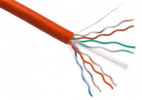 Astrotek ATP-ORNGU6-305M CAT6 UTP LAN Cable, 23AWG, 0.55mm-cu, Solid 2x4p, LSOH Jacket, Orange Colour, 305m