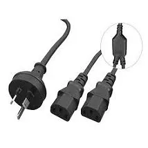 Alogic C13 Y Splitter Cable M-F 2m Alogic C13 Y Splitter Cable M-F 2m