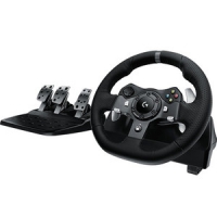 Logitech 941-000126, G920 Driving Force Racing Wheel, Works With Xbox and PC, Dual Motor, Helical Gearing, Easy Acess Game Control, USb 2.0, Rotation: 900 degrees lock-to-lock