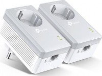 Tp-Link TL-PA4010PKIT,  AV600 Mini Powerline Adapter With AC Pass Starter Kit, up to 600Mbps with 10/100Mbps Ethernet Port