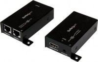 Startech ST121SHD30, HDMI Over Cat5 / Cat6 Extender with Infrared IR - 100ft (30m) HDMI Video/Audio Over Dual Ethernet Cable Extender - HDMI Over Dual Network Cable - Power Free 1920x1200 / 1080p, 1 Year
