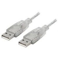 8ware UC-2002AA,USB 2.0 Cable 2m A to A Male to Male Transparent