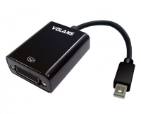 Volans VL-MDPD, Mini DisplayPort to DVI Male to Female Converter, Black, Support VGA, SVGA, XGA, SXGA and UXGA