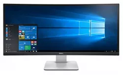 Dell 34, 3440x1440, (21:9), 8ms, Ultra Sharp Curved Monitor, IPS-LED 3kQHD Screen Height Adjustable Vesa Mount, USB3.0, HDMI, MHL, Display Port, 3 Y Dell 34, 3440x1440, (21:9), 8ms, Ultra Sharp Curved Monitor, IPS-LED 3kQHD Screen Height Adjustable Vesa Mount, USB3.0, HDMI, MHL, Display Port, 3 Y