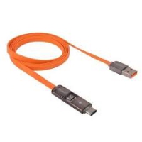 Generic USB2.0 2in1 Mobile Phone and Data Charging Cable USB 2.0, Micro USB, Orange