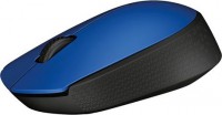 Logitech 910-004656, M171 Wireless Mouse, 1000dpi, USB, Blue and Black, 