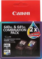 Canon PG640XLCL641XL, 1X PG-640XL BLACK, 1 X CL-641XL Color Ink Cartridge Combo Pack