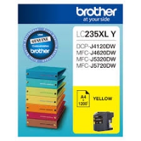 Brother LC-235XLY, Yellow Ink Cartridge To Suit DCP-J4120DW/MFC-J4620DW/J5320DW/J5720DW - UP TO 1200 PAGES