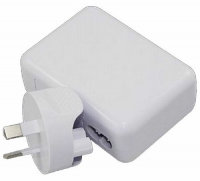 Astrotek AT-USB-PWR-2, USB Travel Wall Charger Power Adapter AU Plug 2A 220V 2 Ports White Colour, 1 Year