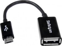 StarTech UUSBOTG, 5in Micro USB to USB OTG Host Adapter, 1 Year Warranty