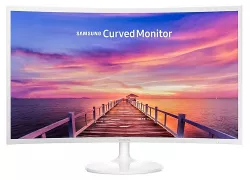Samsung 32, 1920x1080, (16:9), 4ms, Full HD Curved Monitor, VA LED, Display Port, HDMI, Speaker, VESA, White, 3 Years Samsung 32, 1920x1080, (16:9), 4ms, Full HD Curved Monitor, VA LED, Display Port, HDMI, Speaker, VESA, White, 3 Years