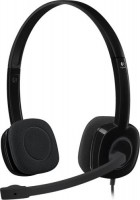 Logitech 981-000587, H151 Headset, Stereo, Over-the-ear, Wired, Black, 