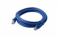 8ware PL6A-3BLU, Cat 6a UTP Ethernet Cable, Snagless, 3m, Blue