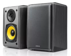 Edifier R1010BT-BK, R1010BT - 2.0 Bookshelf Speaker with Bluetooth - Black, 1 Year Edifier R1010BT-BK, R1010BT - 2.0 Bookshelf Speaker with Bluetooth - Black, 1 Year