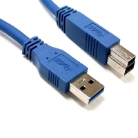 8ware UC-3001AB, USB 3.0 Cable A to B Male to Male,1m, Blue