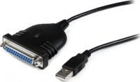 StarTech ICUSB1284D25, Parallel Printer Adapter - USB - DB25 Parallel - 6 ft, Data Transfer Cable