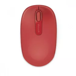 Microsoft Wireless Mobile Mouse 1850 - Flame Red. Comfortable and Portable. 2-way scroll wheel. Design is suitable for use with either hand. Mini-transceiver (USB). Battery life up to 5 months. U7Z-00 Microsoft Wireless Mobile Mouse 1850 - Flame Red. Comfortable and Portable. 2-way scroll wheel. Design is suitable for use with either hand. Mini-transceiver (USB). Battery life up to 5 months. U7Z-00